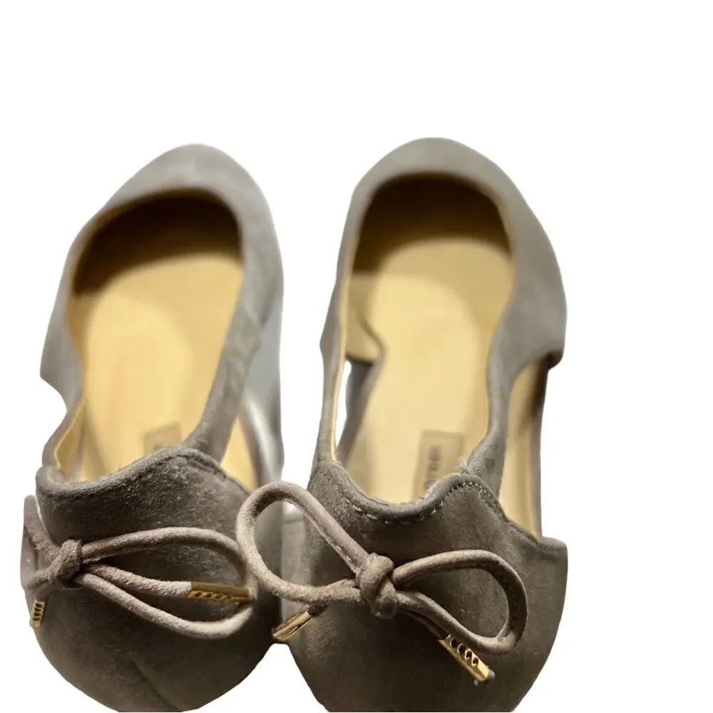 Paul Green Maureen Rosewood Suede Cutout Flats W/Back Bow Sz 3/5.5,  Gorgeous!